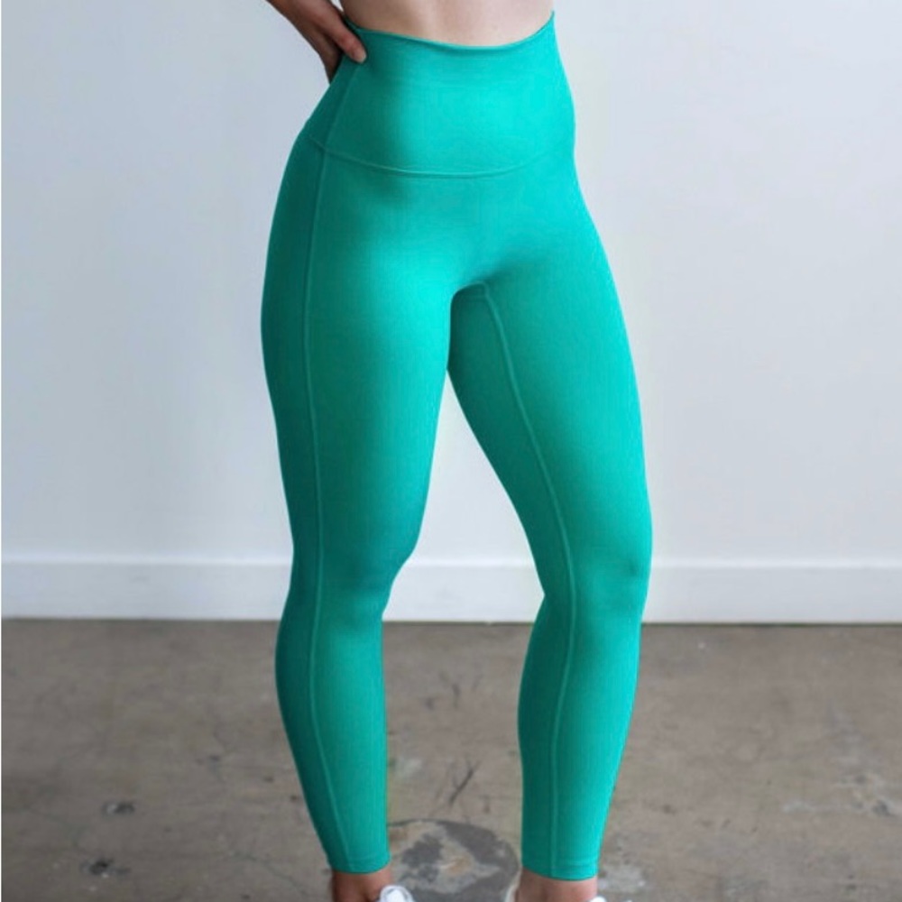 SAVVI SOLAS WORKOUT YOGA LEGGINGS - NWT - SIZE XL - COLOR ZEAL (TEAL)